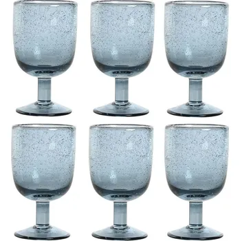 Sada koktejlových sklenic Home ESPRIT Sklo Modrá (300 ml) (8 x 14 x 8 cm) (6 kusů)