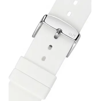 Řemínek na hodinky Silikonový řemínek Morellato Tunguska M 5396187.017, bílý - 18 mm