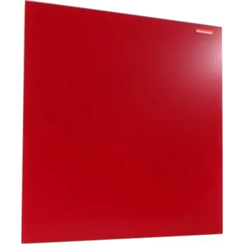 Skleněná magnetická tabule Memobe,45x45cm,červená