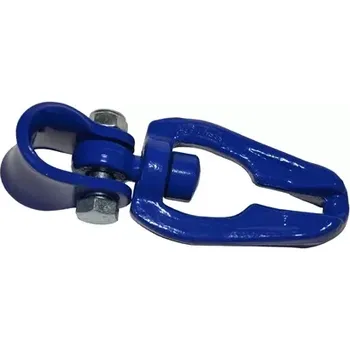 Sekera Otočný oboustranný kluzný třmen G100 7/8 mm, modrý (IT-32174) (Otočný oboustranný kluzný třmen (žabka) vhodný pro hranaté řetězy 7/8 mm. Max. pracovní zatížení 6.000 kg. Snadná montáž na lano lesnického navijáku.)