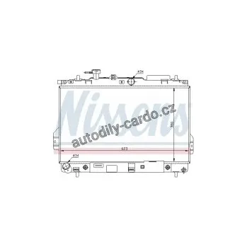 Motor automobilu Chladič motoru NISSENS 67480