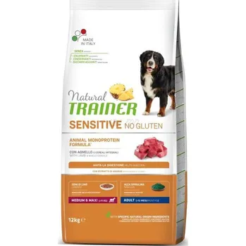 Krmivo pro psa Trainer Natural Sensitive No gluten Adult M/M jehněčí 12 kg