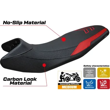 Moto sedlo TPZ Italia Potah sedla BMW F 900 GS (24-25) Nemo ultragrip model potah sedla: bez loga RD (red)