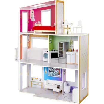 Domeček pro panenku MGA Rainbow High Dřevěný domeček pro panenky s příslušenstvím