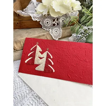 Pod Rukama Dárková obálka zdobená s kartou - vánoční 10