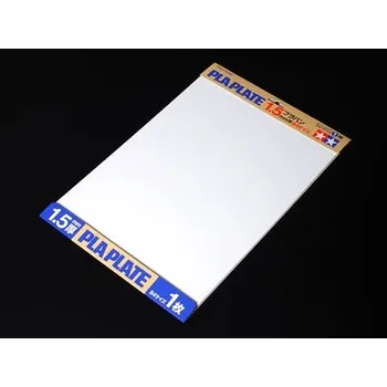 Plastikový model Styrenová deska formátu B4, tloušťka 1,5 mm (1 ks)