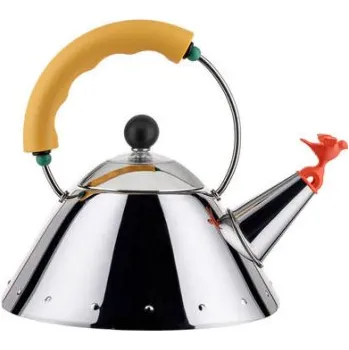 Konvice na čaj Nerezová konvice Bird Yellow 1 L