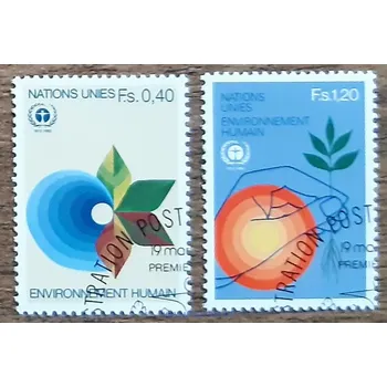 Sběratelství OSN Ženeva raz. 105/6, r. 1982