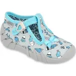 110P414 18 - dívčí bačkorky Befado modré, kaktusy 110P414_24