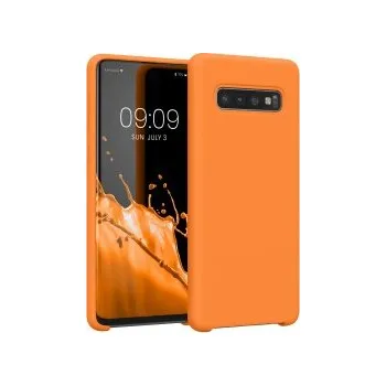 Pouzdro na mobilní telefon Pouzdro pro Samsung Galaxy S10 - oranžová