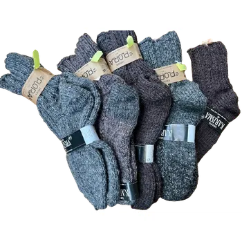 Pánské termo ponožky SOULAD ALPAKA Ponožky extra tlusté 35-50 (100%) 100% BIO Alpaka Nebarvená tělová 35/38