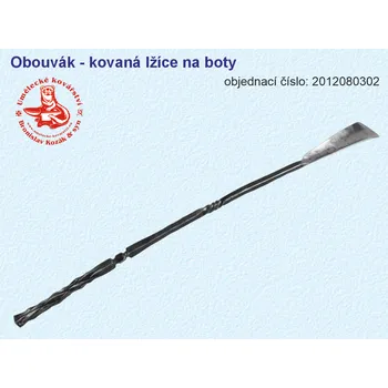Lžíce na botu Obouvák - kovaná lžíce na boty - 2012080302