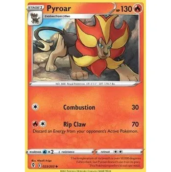 Sběratelská karetní hra Pokémon EVS 023/203 Pyroar - Evolving Skies Stav: Near Mint, Verze: NORMAL