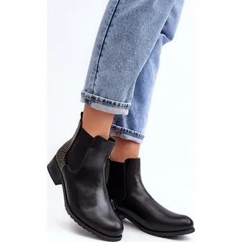 Dámská zimní obuv Dámské kotníkové boty M679 model 190203 Černá - ERYNN černá 39