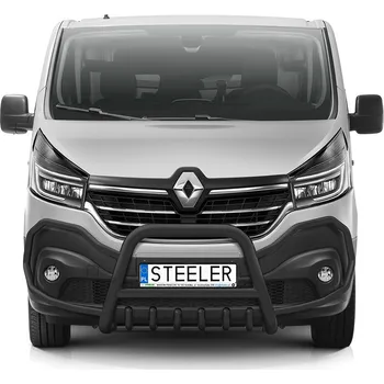 Tuning Ochranný rám "A" s příčkou a nápravnicí ČERNÝ - Renault Trafic (2019 - 2021)