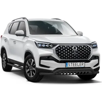 Auto-moto Rám pod nárazník s plechem nápravy ČERNÝ - SsangYong Rexton (2018 -)