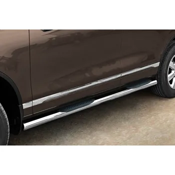 Tuning Boční rámy z nerezové oceli s plastovými schůdky - Volkswagen Touareg (2011 - 2015)