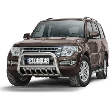 Tuning Ochranný rám "A" s příčkou a nápravnicí - Mitsubishi Pajero (2007 - 2015 -)