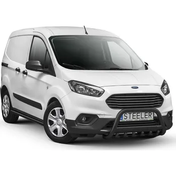 Tuning Ochranný rám "A" s příčkou a nápravnicí ČERNÝ - Ford Courier (2018 -)