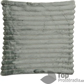 Povlak na polštářek Povlak na polštářek mikroflanel beránek 40x40 - Šedý