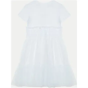 Dámské šaty Guess Elegantní šaty J5RK18 K6YW0 Bílá Regular Fit 14Y