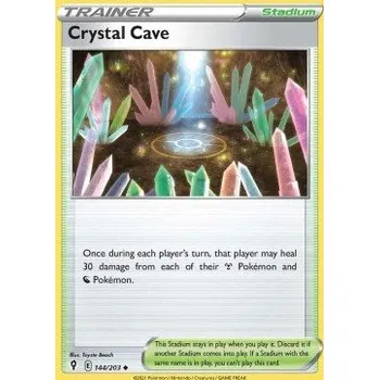 Sběratelská karetní hra Pokémon EVS 144/203 Crystal Cave - Evolving Skies Stav: Near Mint, Verze: NORMAL