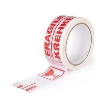 Lepicí páska Balicí páska Fragile/křehké, sklenička, 48 mm x 66 m, 1 ks
