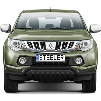 Auto-moto Rám pod nárazník s plechem nápravy ČERNÝ - Mitsubishi L200 (2015 - 2019)