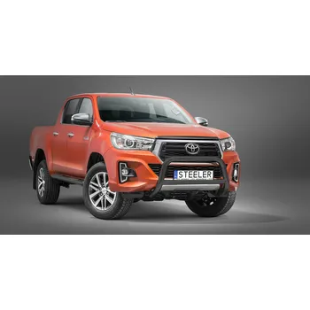 Tuning Ochranný rám "A" s příčkou ČERNÝ - Toyota Hilux (2018 - 2021)