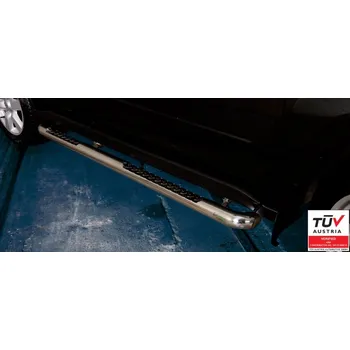 Auto-moto Boční rámy z nerezové oceli se schůdky z žebrového plechu - Nissan X-Trail (2007 - 2010)