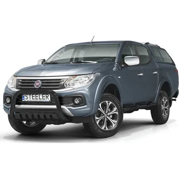 Tuning Ochranný rám "A" s příčkou a nápravovou deskou ČERNÝ - Fiat Fullback (2015 -)