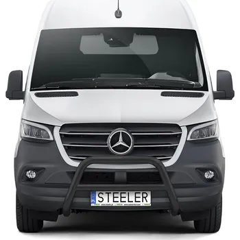 Tuning Ochranný rám "A" s příčkou ČERNÝ (FWD) - Mercedes-Benz Sprinter (2018 -)