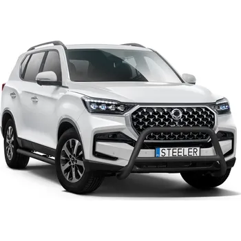 Tuning Ochranný rám "A" s příčkou ČERNÝ - SsangYong Rexton (2021 -)