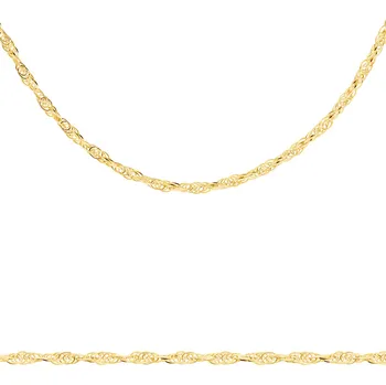 Hodinky Řetěz Bonore Délka 45 cm- Šířka 1 mm - Zlato 585- Typ Singapur 146891