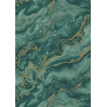 Tapeta DIMEX | Vliesová tapeta na zeď WPE-902249 | 0,53 x 10,05 m | vining ivy, zelená, zlatá + Vining ivy, zelená, zlatá vliesová tapeta na stěnu WPE902249 v rozměru 0,53 x 10,05 m