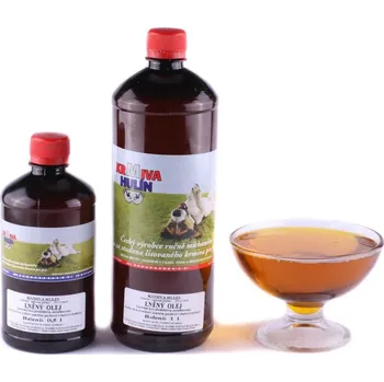 Rostlinný olej Lněný olej - lisovaný za studena - pro psy 500 ml