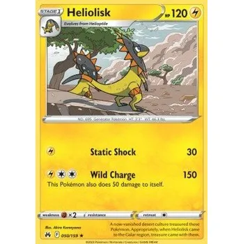 Volný čas Pokémon CRZ 050/159 Heliolisk - Crown Zenith Stav: Near Mint, Verze: NORMAL