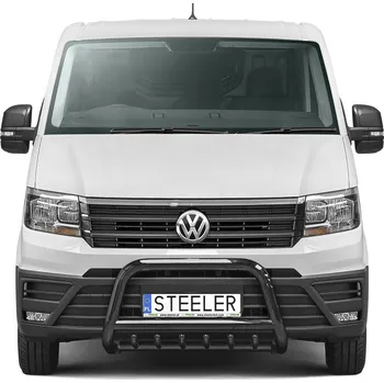 Tuning Ochranný rám "A" s příčkou a nápravnicí ČERNÝ - Volkswagen Crafter (2017 -)