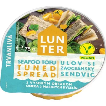Rostlinná pomazánka Pomazánka Seafoo Tofu Tuned spread trvanlivá - Lunter 75g