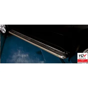 Tuning Boční schůdky z nerezové oceli s žebrovým plechem - Nissan X-Trail (2010 - 2014)