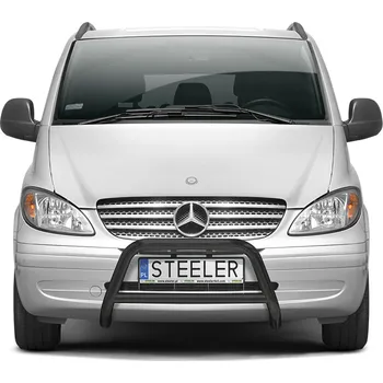 Tuning Ochranný rám "A" s příčkou ČERNÝ - Mercedes-Benz Vito (2003 - 2010)