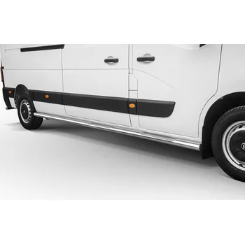 Tuning Boční rámy z nerezové oceli s žebrovými schůdky L3 - Renault Master (2019 -)