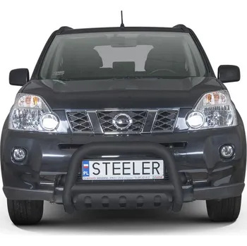 Tuning Ochranný rám "A" s příčkou a nápravovou deskou ČERNÝ - Nissan X-Trail (2007 - 2010)