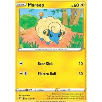 Sběratelská karetní hra Pokémon EVS 054/203 Mareep - Evolving Skies Stav: Near Mint, Verze: NORMAL
