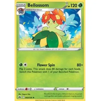 Volný čas Pokémon CRZ 003/159 Bellossom - Crown Zenith Stav: Near Mint, Verze: NORMAL
