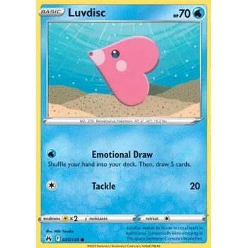 Sběratelská karetní hra Pokémon CRZ 035/159 Luvdisc - Crown Zenith Stav: Near Mint, Verze: NORMAL