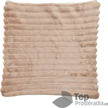 Povlak na polštářek Povlak na polštářek mikroflanel beránek 40x40 - Béžový
