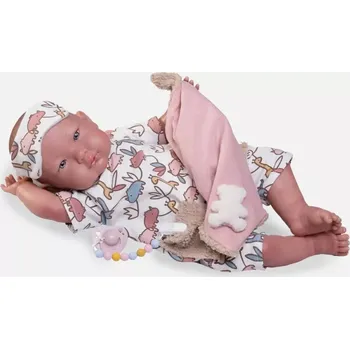 Panenka Miminko - Můj první reborn Alexandra v pyžamu od firmy Antonio Juan ze Španělska (Mi Primer Reborn Alejandra pijama con antifaz)