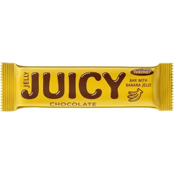 Tyčinka s želé banán v čokoládě - Juicy bar Chocolate - Tekmar 40g