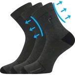 Lonka Broger 01 bambusové ponožky antracit melé Velikost: 39-42 (26-28)